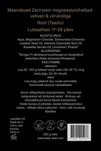 „Taastu“ magneesiumihelveste pakendi tagakülg 250g – koostis ja kasutusjuhend